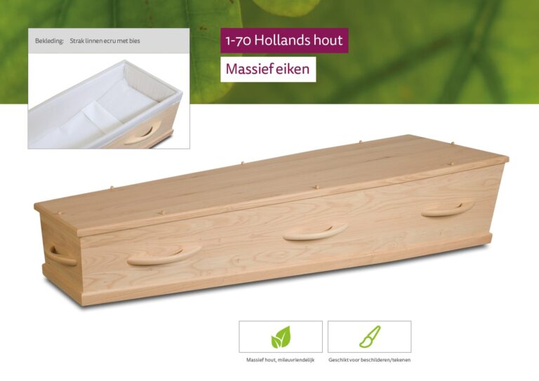 Uitvaartkist 1-70 Hollands Hout