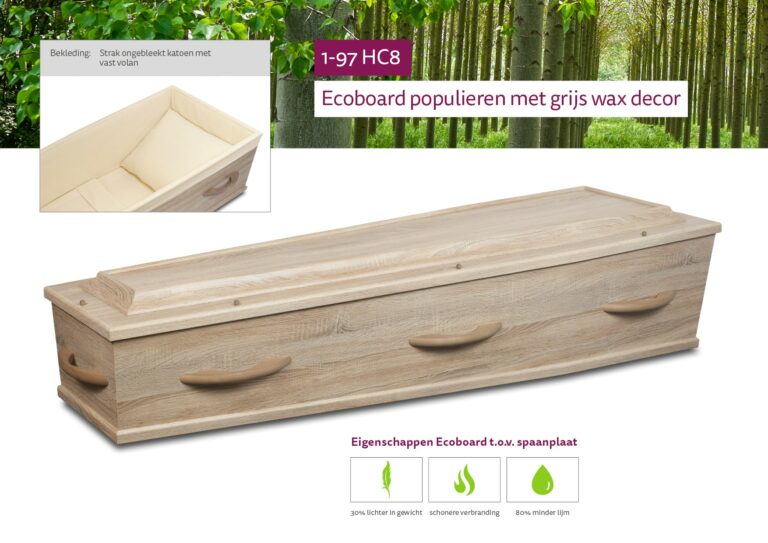 Uitvaartkist 1-97 HC8 Grijs Wax