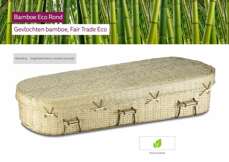 Uitvaartmand Bamboe Eco Rond