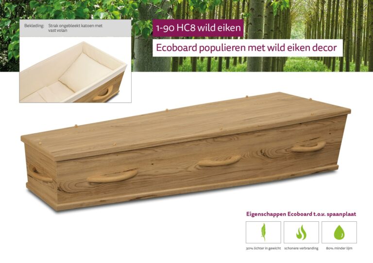Uitvaartkist 1-90 HC8 Wild Eiken
